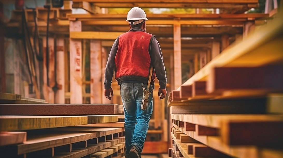 Técnico montajista instalando estructura metálica con herramientas especializadas